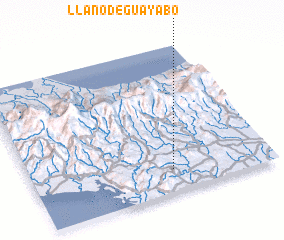 3d view of Llano de Guayabo