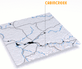 3d view of Cabin Creek