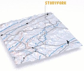3d view of Stony Fork