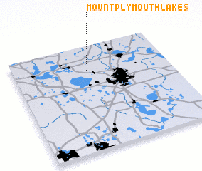 3d view of Mount Plymouth Lakes