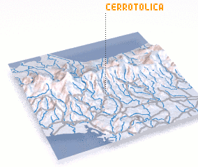 3d view of Cerro Tolica