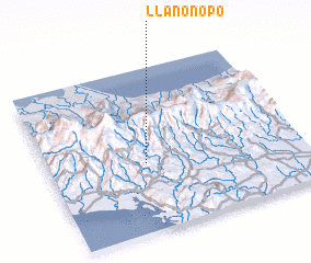 3d view of Llano Ñopo