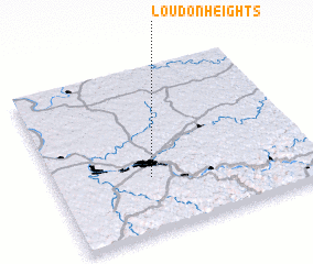 3d view of Loudon Heights