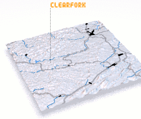 3d view of Clear Fork