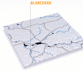 3d view of Alum Creek