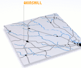 3d view of Akins Mill