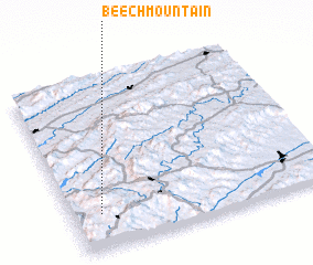 3d view of Beech Mountain