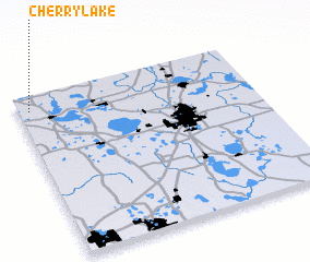 3d view of Cherry Lake