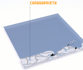 3d view of Cañada Prieta