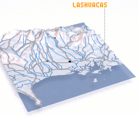 3d view of Las Huacas