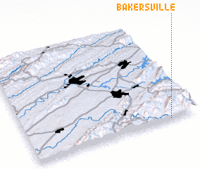 3d view of Bakersville