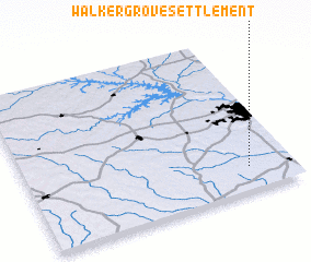 3d view of Walker Grove Settlement