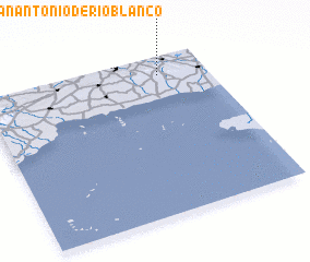 3d view of San Antonio de Río Blanco