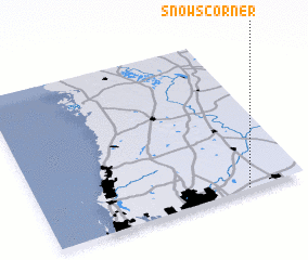 3d view of Snows Corner