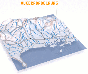 3d view of Quebrada de Lajas