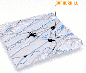 3d view of Bunker Hill