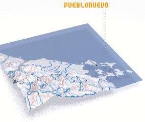 3d view of Pueblo Nuevo