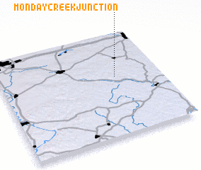 3d view of Monday Creek Junction