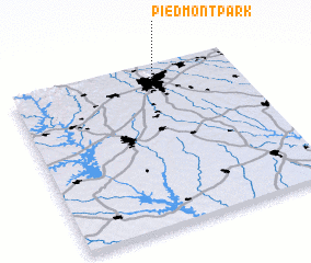 3d view of Piedmont Park