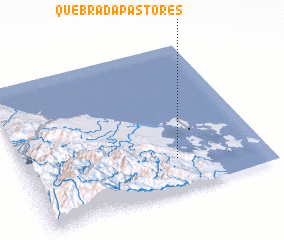 3d view of Quebrada Pastores