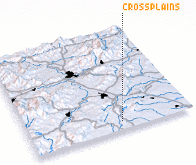 3d view of Cross Plains