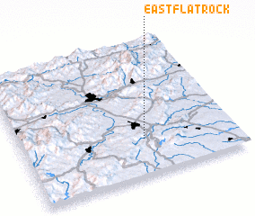 3d view of East Flat Rock