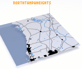 3d view of North Tampa Heights