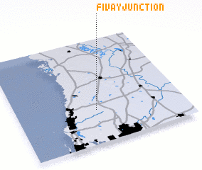 3d view of Fivay Junction