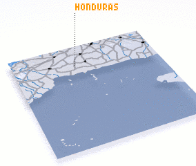 3d view of Honduras
