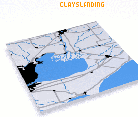 3d view of Clays Landing