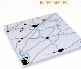 3d view of Myers Corners