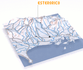 3d view of Estero Rico