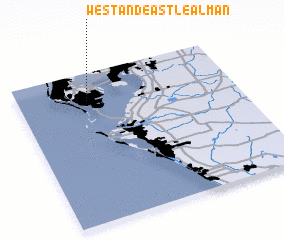 3d view of West and East Lealman