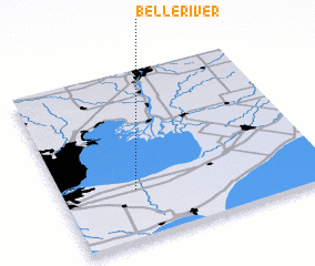 3d view of Belle River