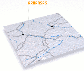 3d view of Arkansas