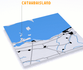 3d view of Catawba Island