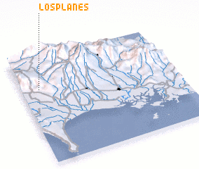 3d view of Los Planes