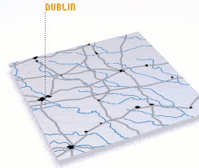 3d view of Dublin