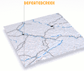 3d view of Defeated Creek
