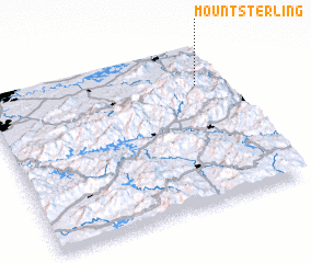 3d view of Mount Sterling