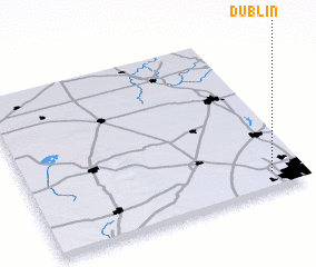 3d view of Dublin