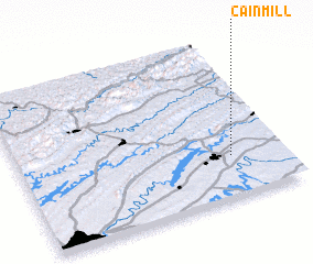 3d view of Cain Mill