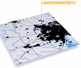 3d view of Lake Orion Heights