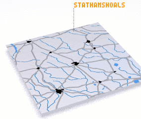 3d view of Statham Shoals