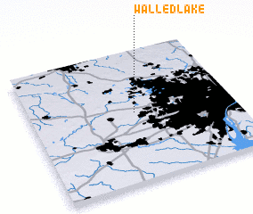 3d view of Walled Lake