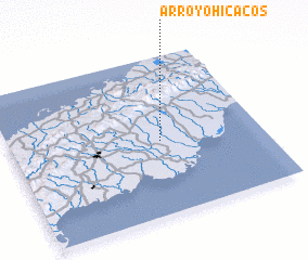 3d view of Arroyo Hicacos