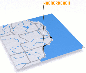 3d view of Wagner Beach