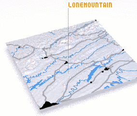 3d view of Lone Mountain