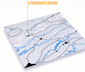3d view of Straight Creek