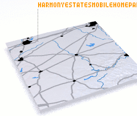 3d view of Harmony Estates Mobile Home Park